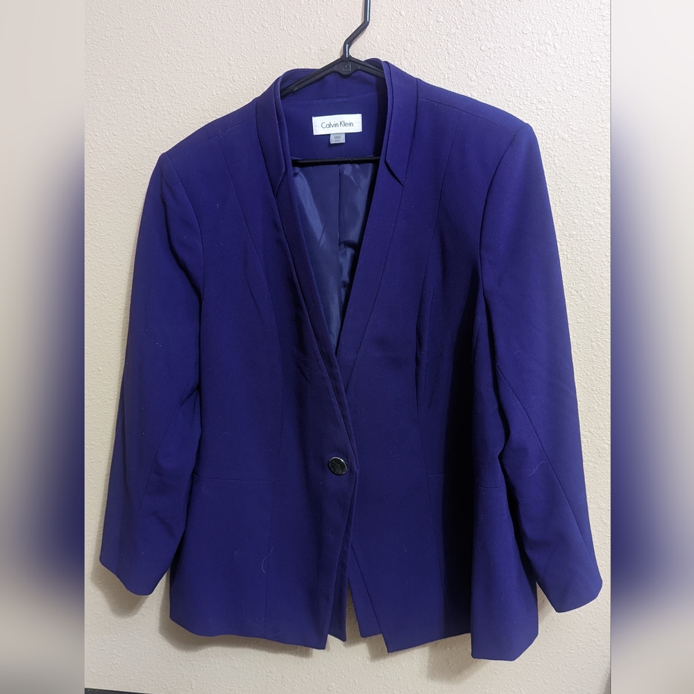 Plus size 22W purple Calvin Klein jacket